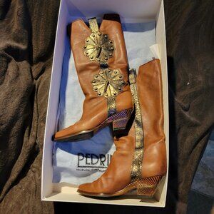 Vero Cuoio Western Leather Cowboy Boots